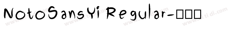 NotoSansYi Regular字体转换